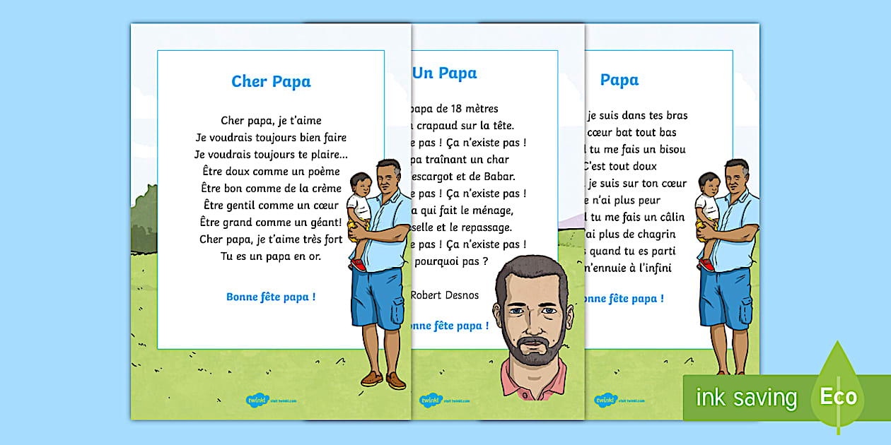 Pack de ressources : Poèmes pour la fête des pères