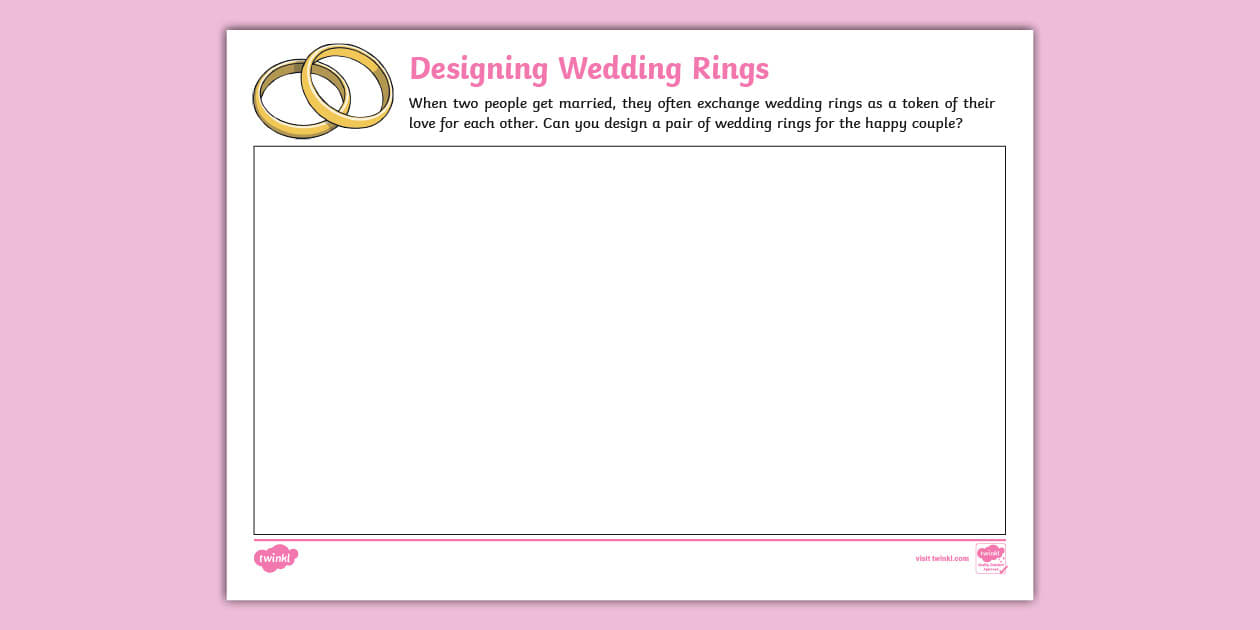 Designing Wedding Rings Activity Sheet (teacher made)