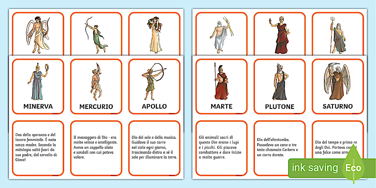 Attività sulle Divinità Romane | Scuola Primaria