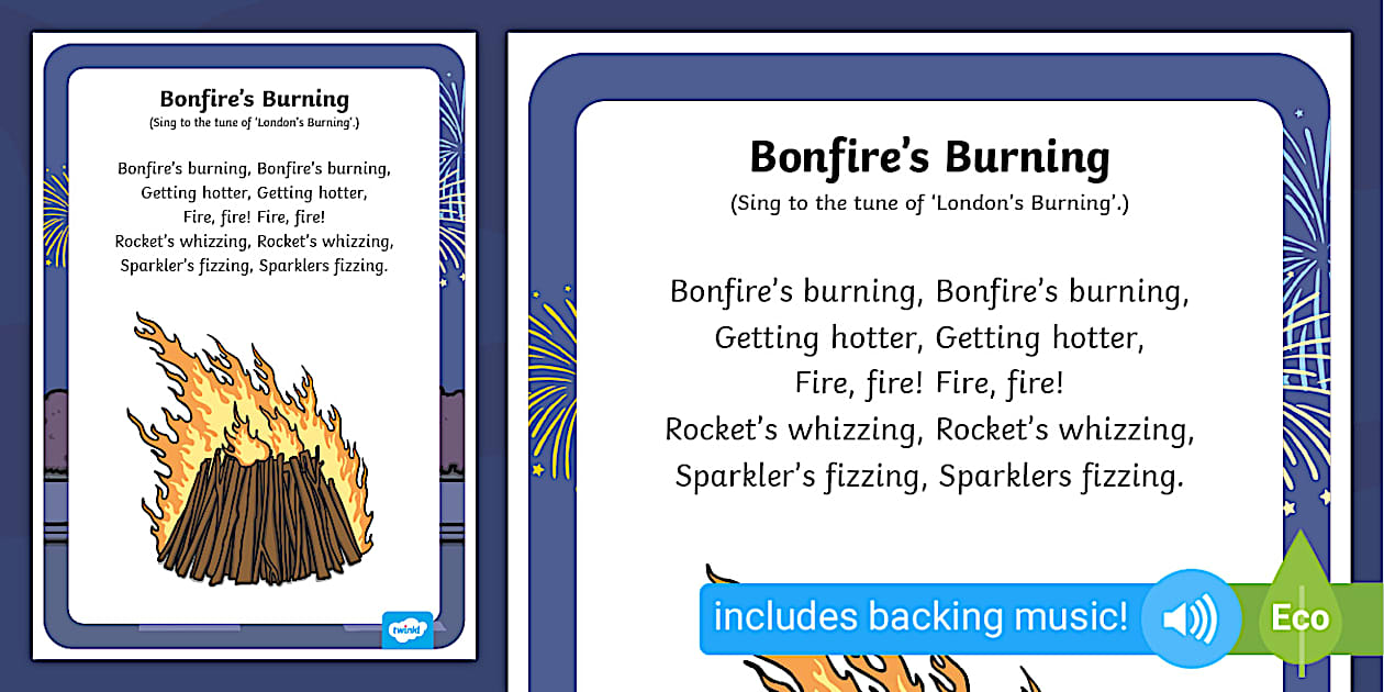 Fire Rhyme Bonfires Burning Rhyme
