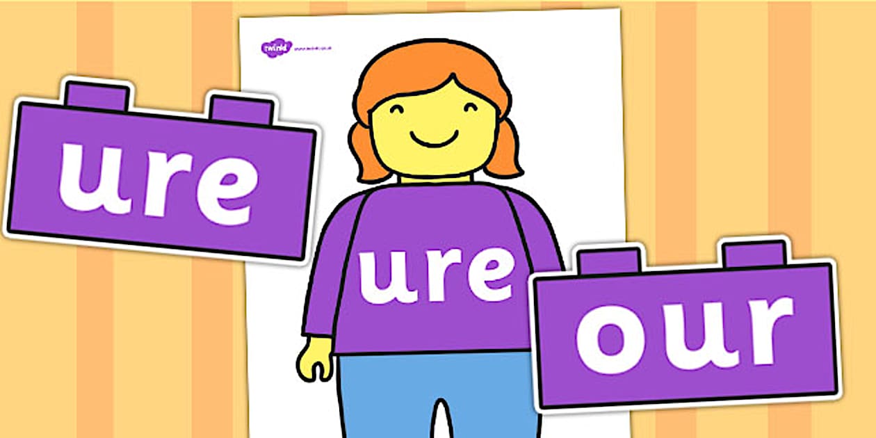 Black and White Toy Figure Man 'ure' Sound Family Building Bricks Cut Outs