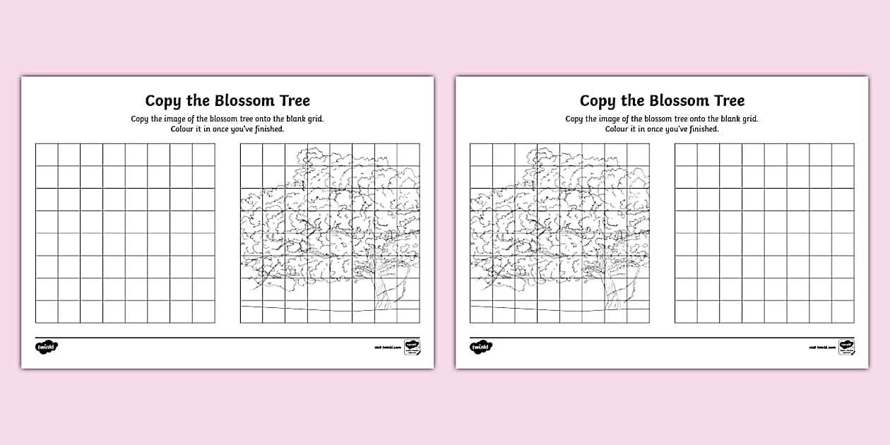 Copy the Blossom Tree Worksheet (teacher made) - Twinkl