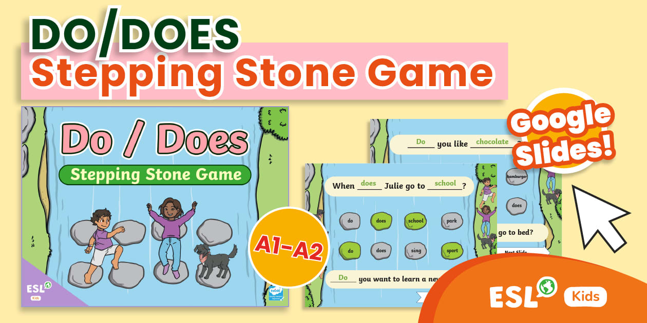 ESL Do/Does Game for Kids