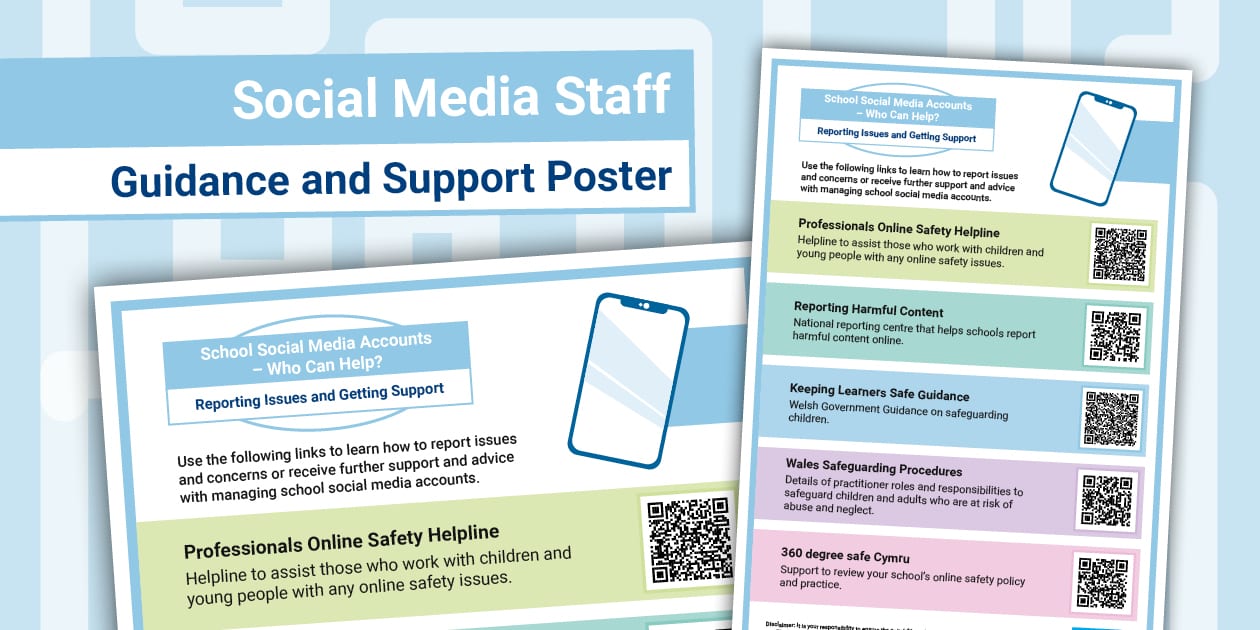Ssg Example Posters Social Media Staff Guidance and Support Poster