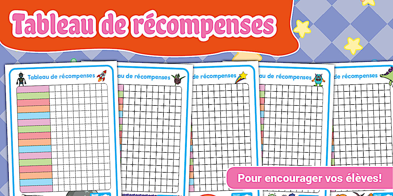 Tableau de récompenses pour la classe - Twinkl