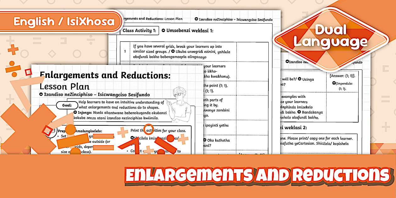 Grade 7 Maths - Term 4 - Enlargements and Reductions – Lesson Plan ...
