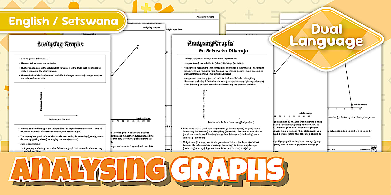 Grade7 Maths - Term 3 - Analysing Graphs - English/Setswana