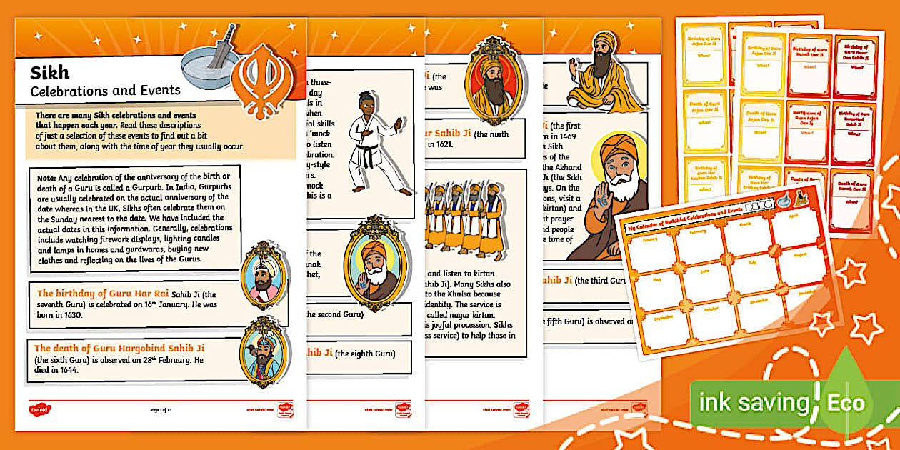 My Calendar of Sikh Celebrations and Events (Ages 5 7)