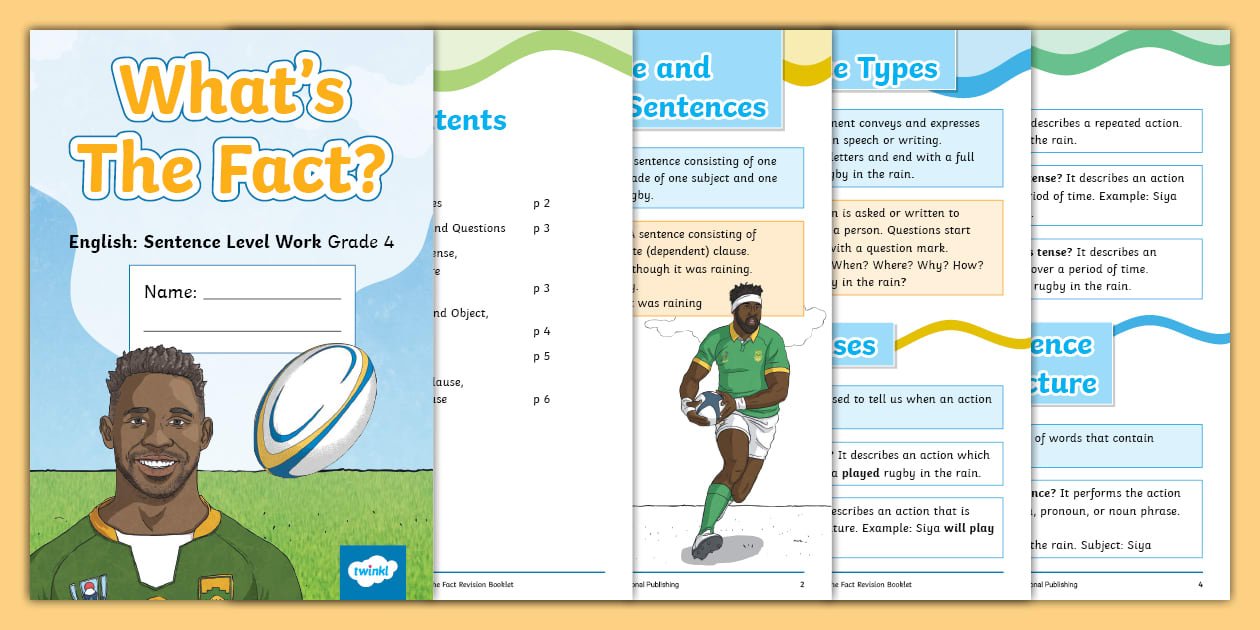 Gr 4 English: What's the Fact?: Sentence Revision Booklet