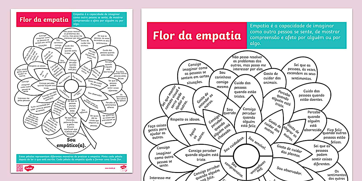 Flor da empatia - Atividade sobre valores sociais