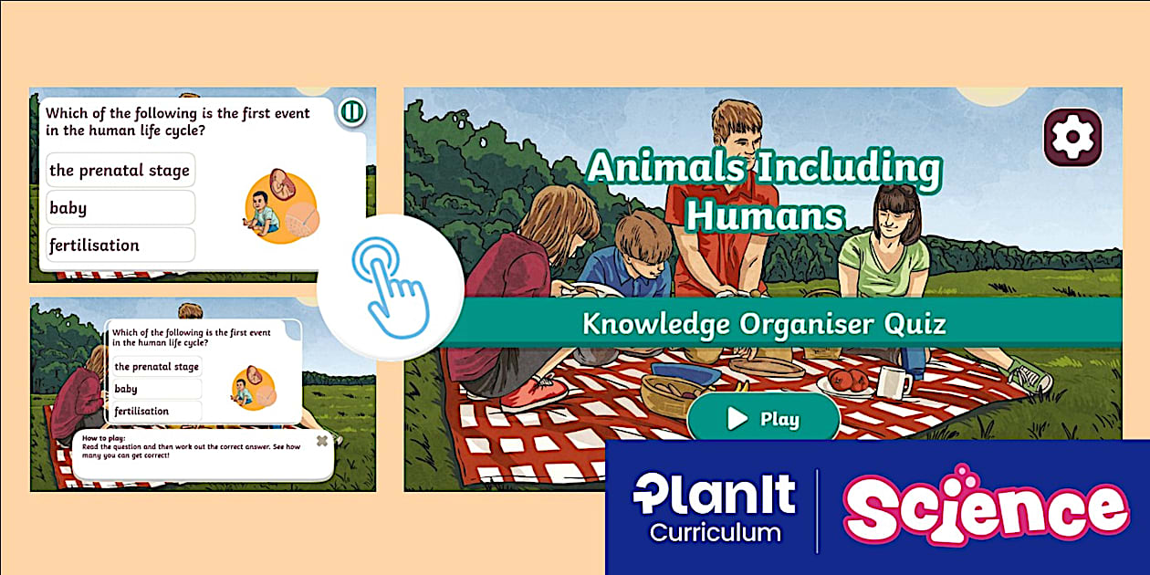 Science: Animals Including Humans: Year 5: Interactive Quiz