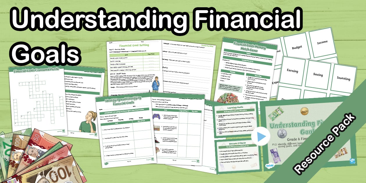Understanding Financial Goals Resource Pack