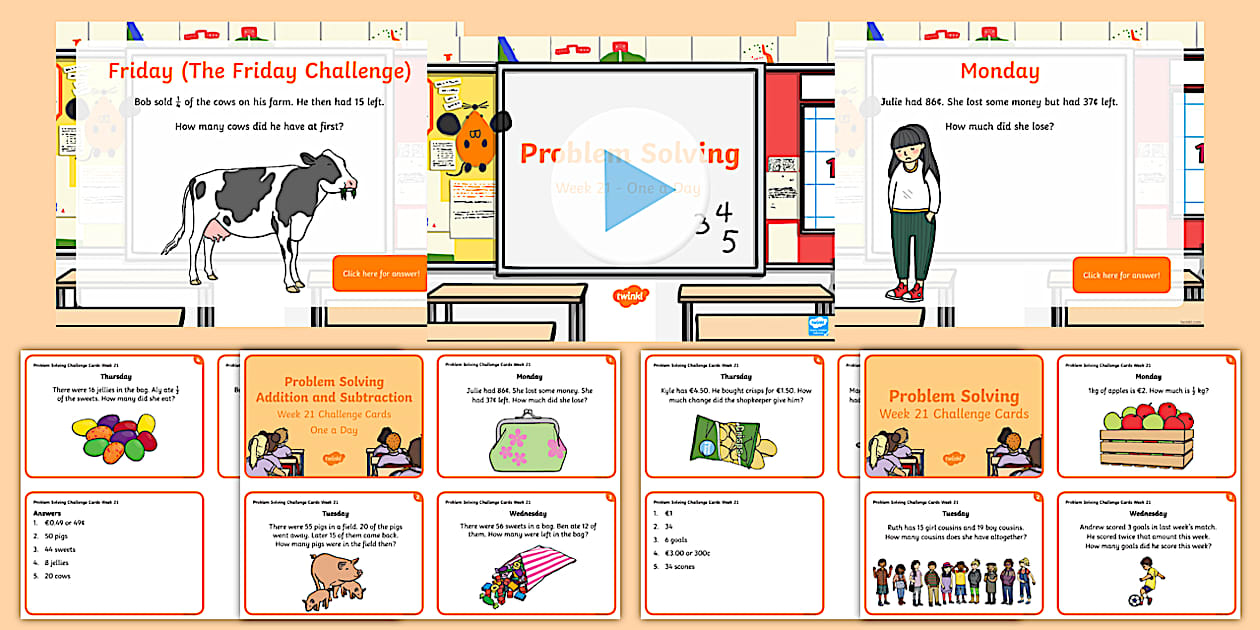 Week 21 - Problem Solving - One a day - Resource Pack