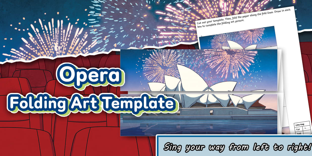 Opera Folding Art Template