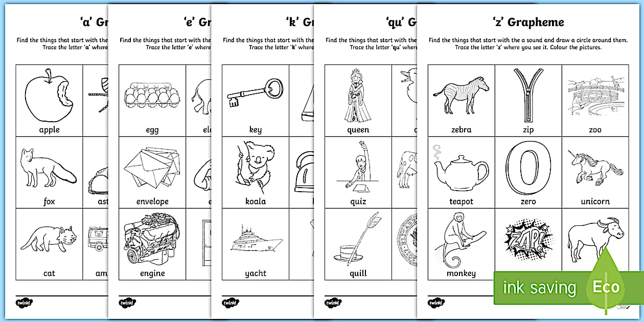 Precursive Phase 2 Phonics Worksheet Bumper Pack Twinkl