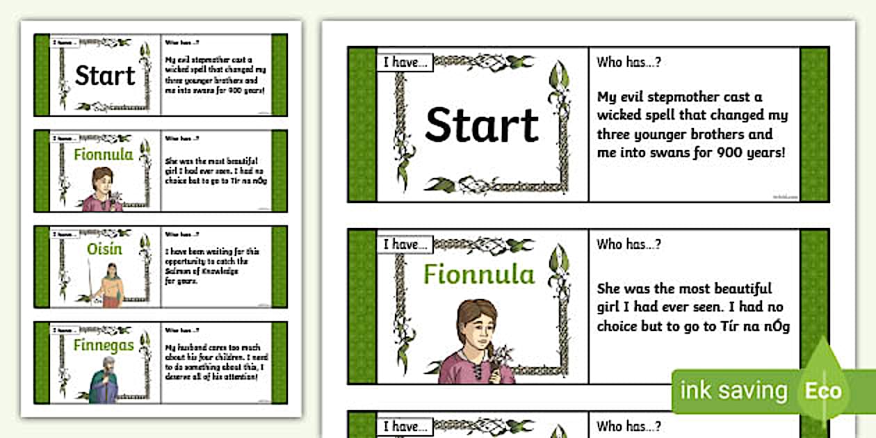 Loop Cards Irish Legends Game - Twinkl Resources