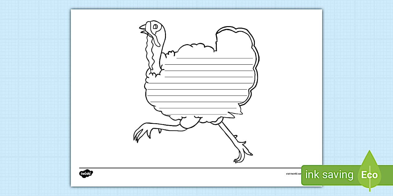 Turkey Writing Template | Poetry | Twinkl | KS1 - Twinkl