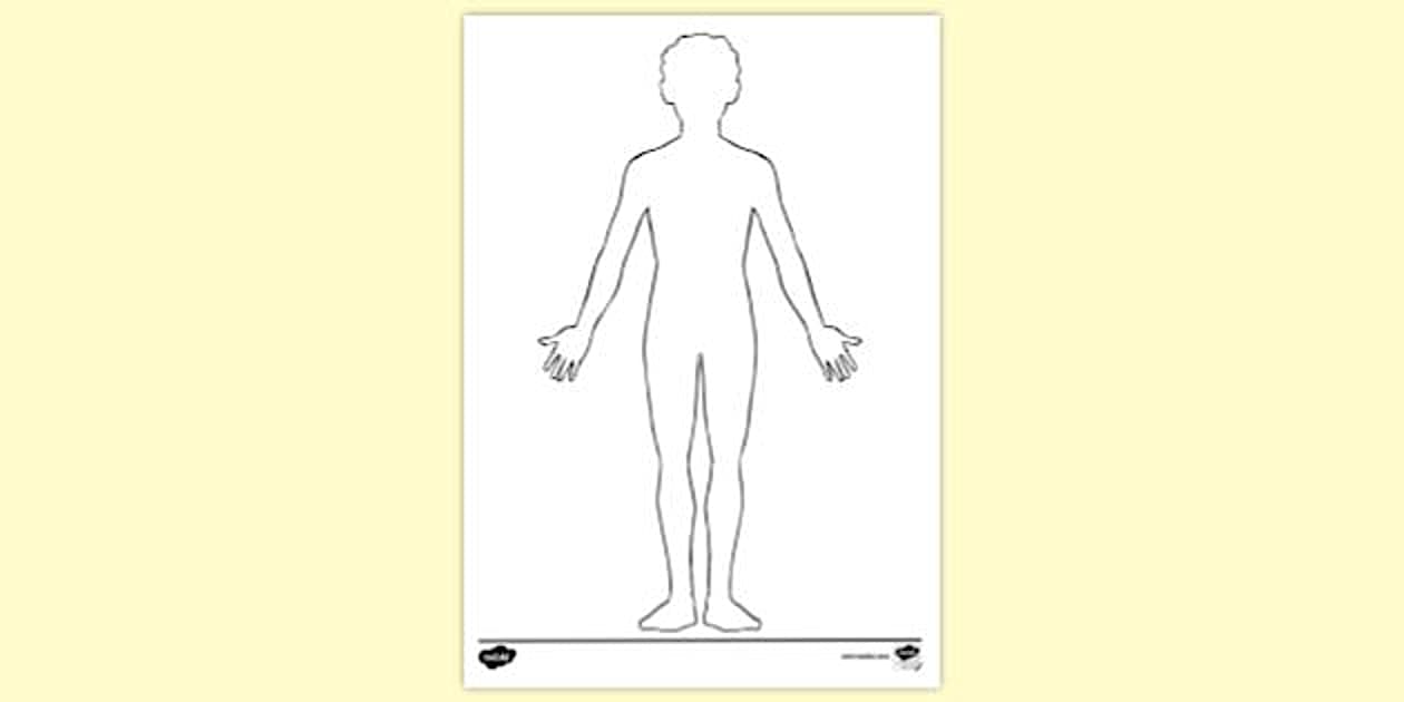 Custom Body Colouring Person Colouring Page - Body Outline Drawing - Twinkl