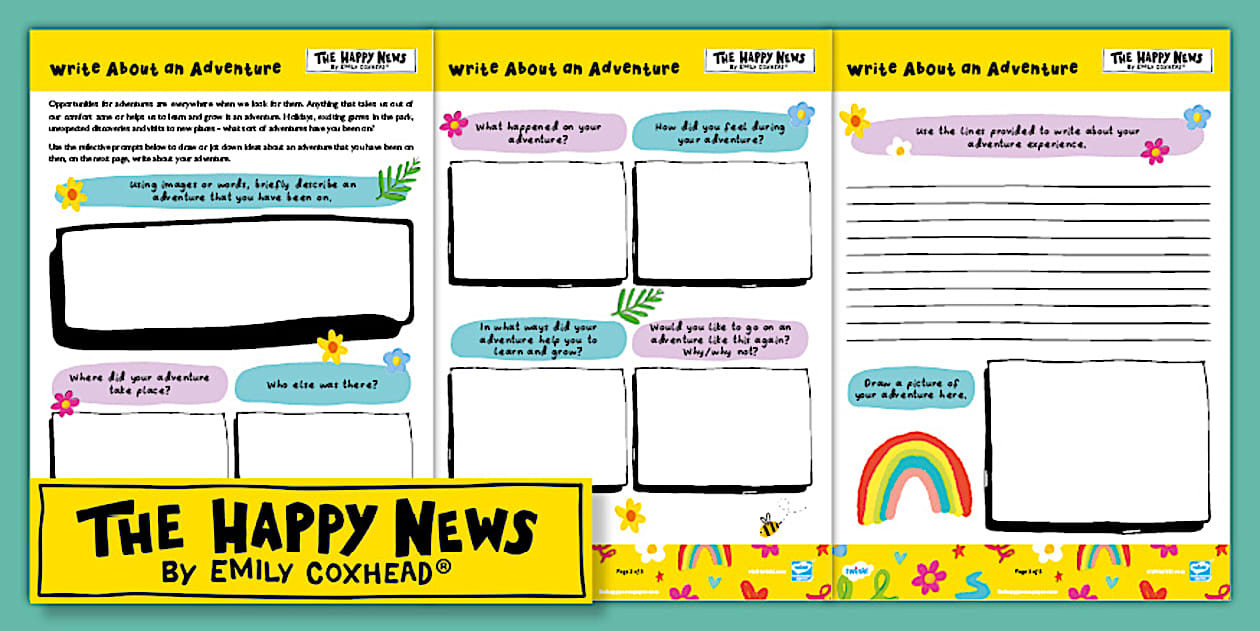 FREE! - Adventure Writing Activity | The Happy Newspaper