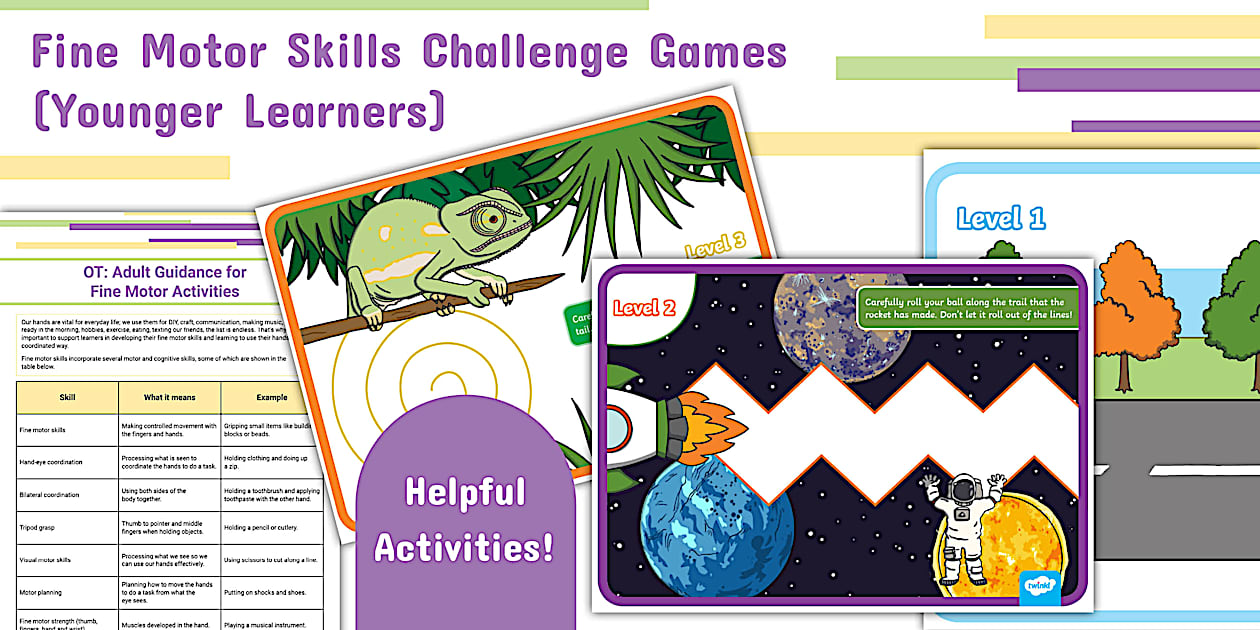 OT: Fine Motor Skills Games for Young Learners | Twinkl