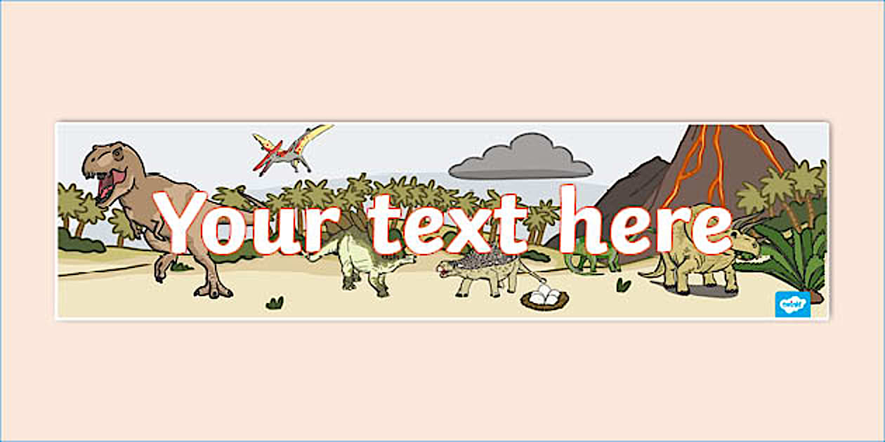 Google Classroom Header Dinosaurs (creat de profesori)