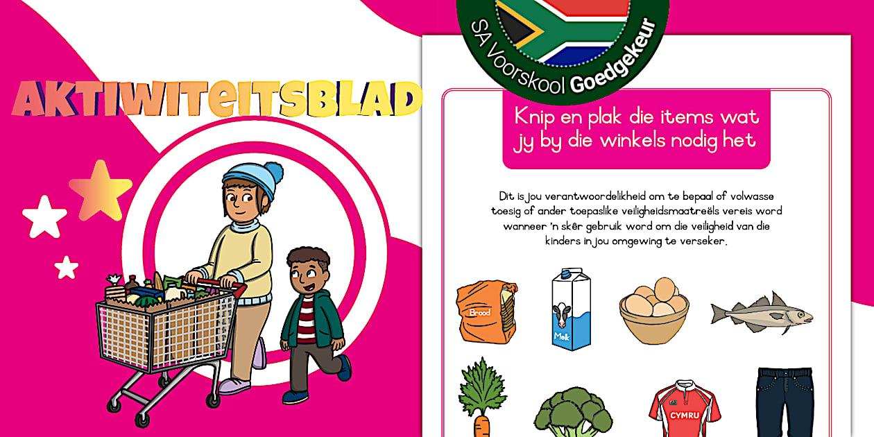 Voorskool - By die Winkels - Inkopielys