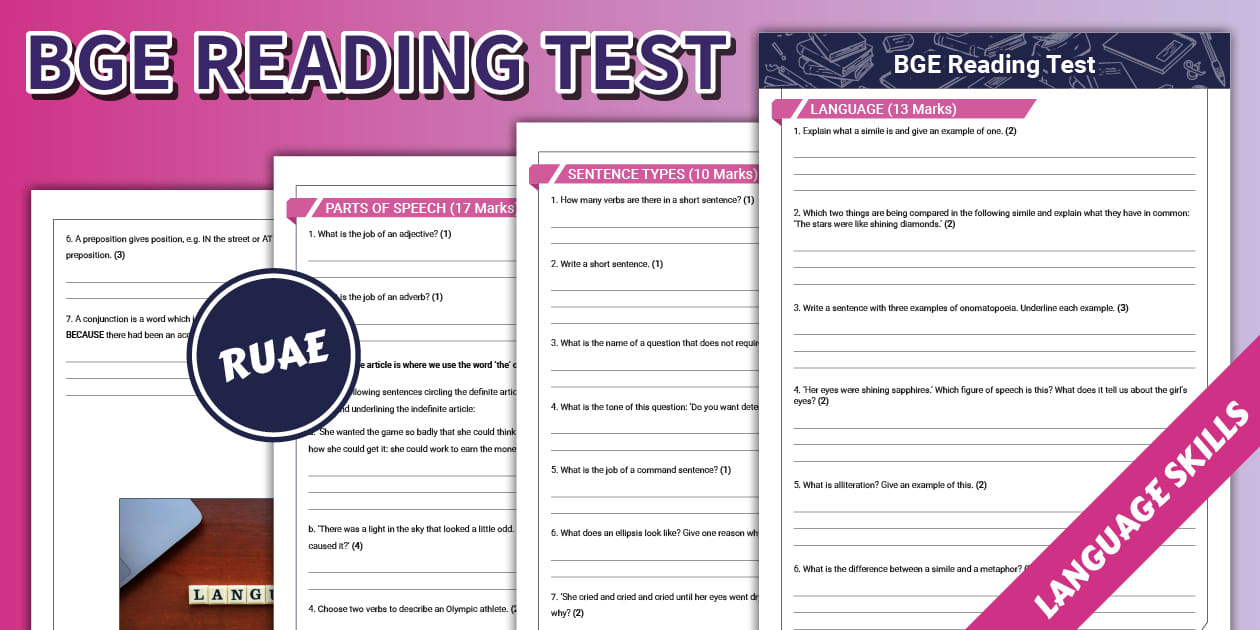 Bge BGE Reading Test