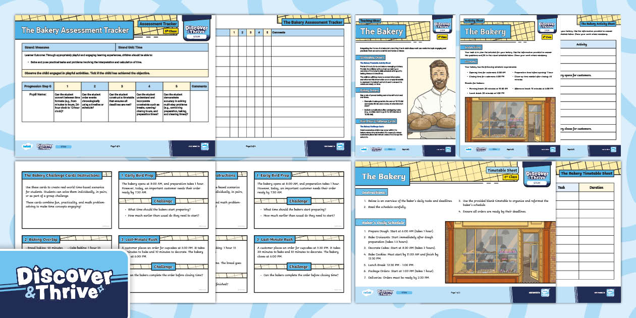 The Bakery Activity Pack Sixth Class