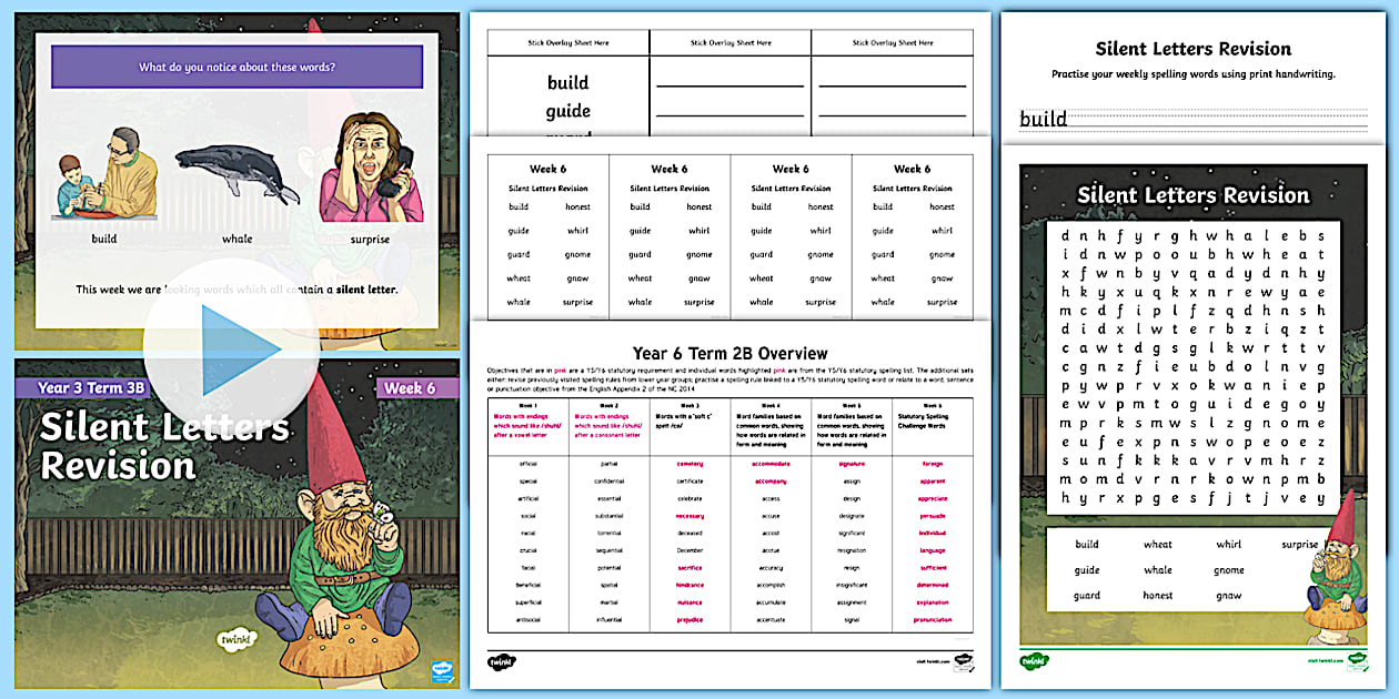 Year 3 Term 3B Week 6 Spelling Pack (Hecho por educadores)