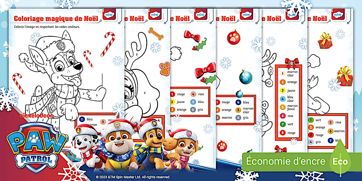 FREE! - PAW Patrol - La Pat'Patrouille : Coloriage magique