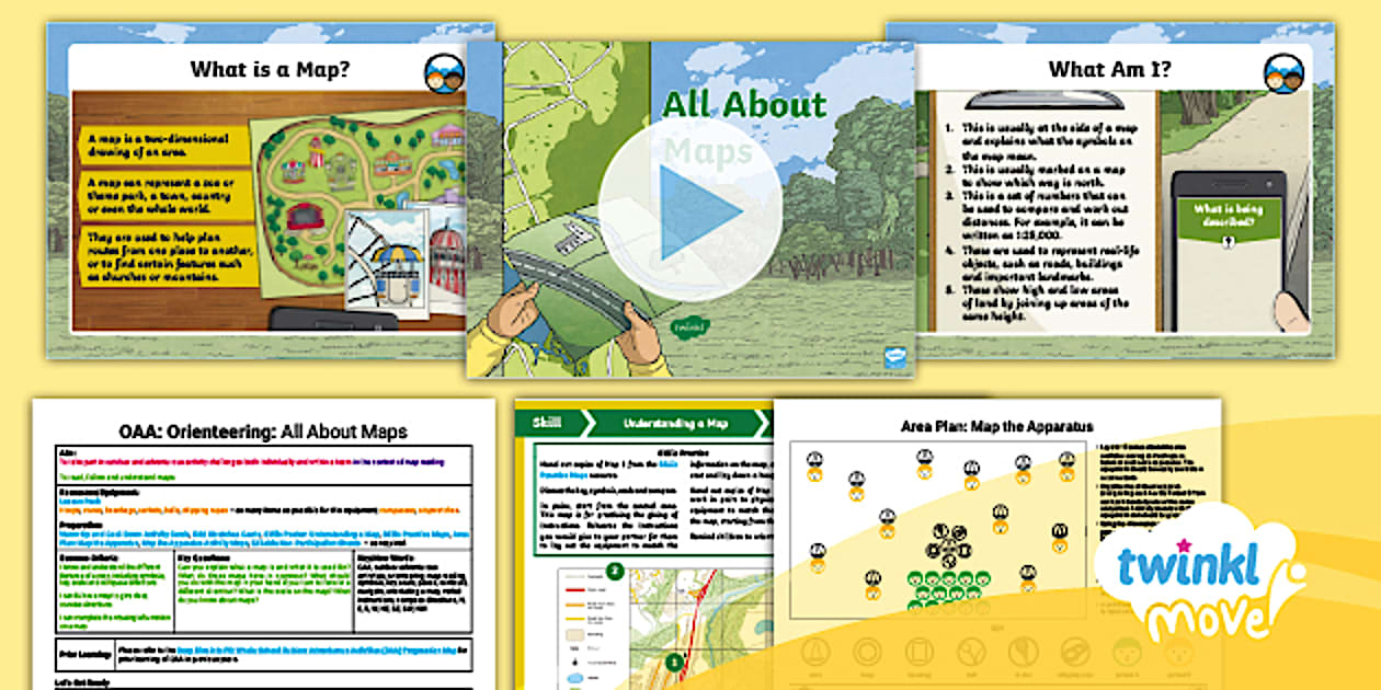 Map Skills KS2 - Basic Map Reading - OAA PE Lesson - Year 5