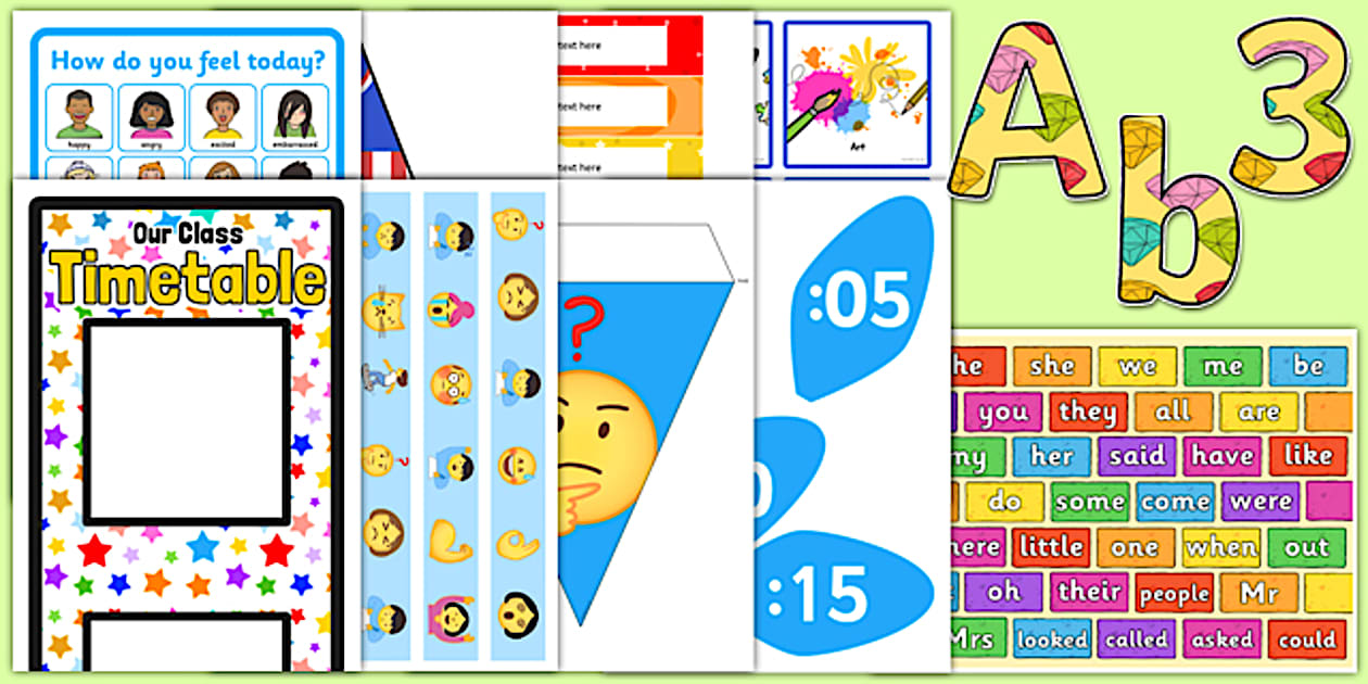 KS1 Top 10 Teaching Assistant Classroom Set Up Resource Pack