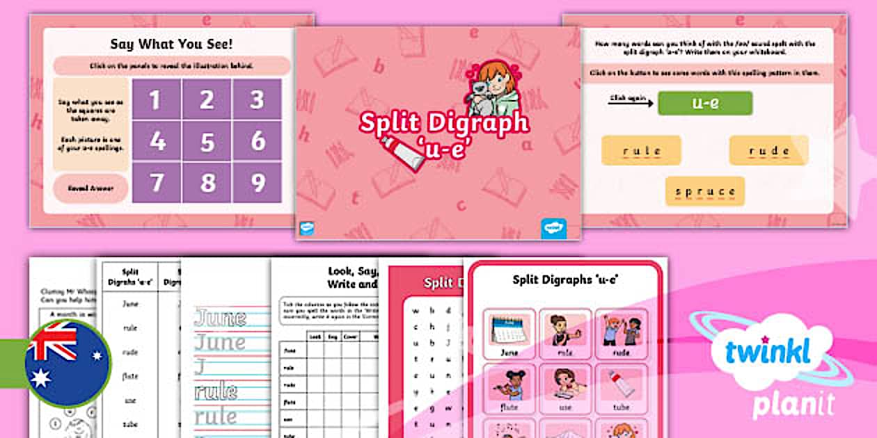 Year 2 Spelling: Split Digraphs Lesson 1 (teacher made)