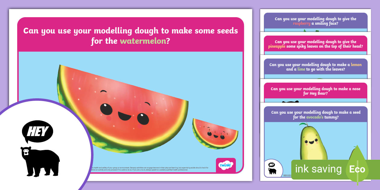 FREE! - Hey Bear Sensory Modelling Dough Mats | Parents Resource