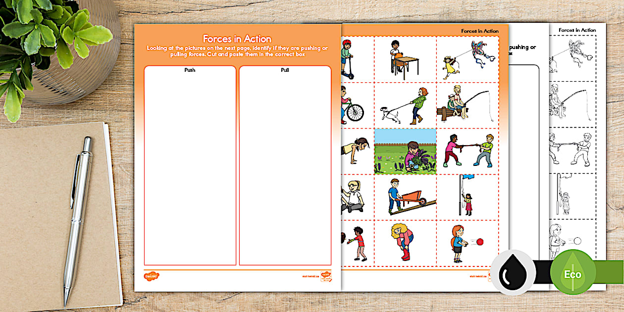 Types of Forces with Examples: Push vs Pull Activity