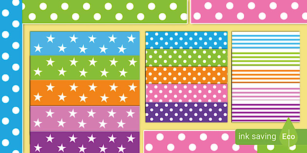 👉 Patterned Classroom Borders | Display | Primary Resource