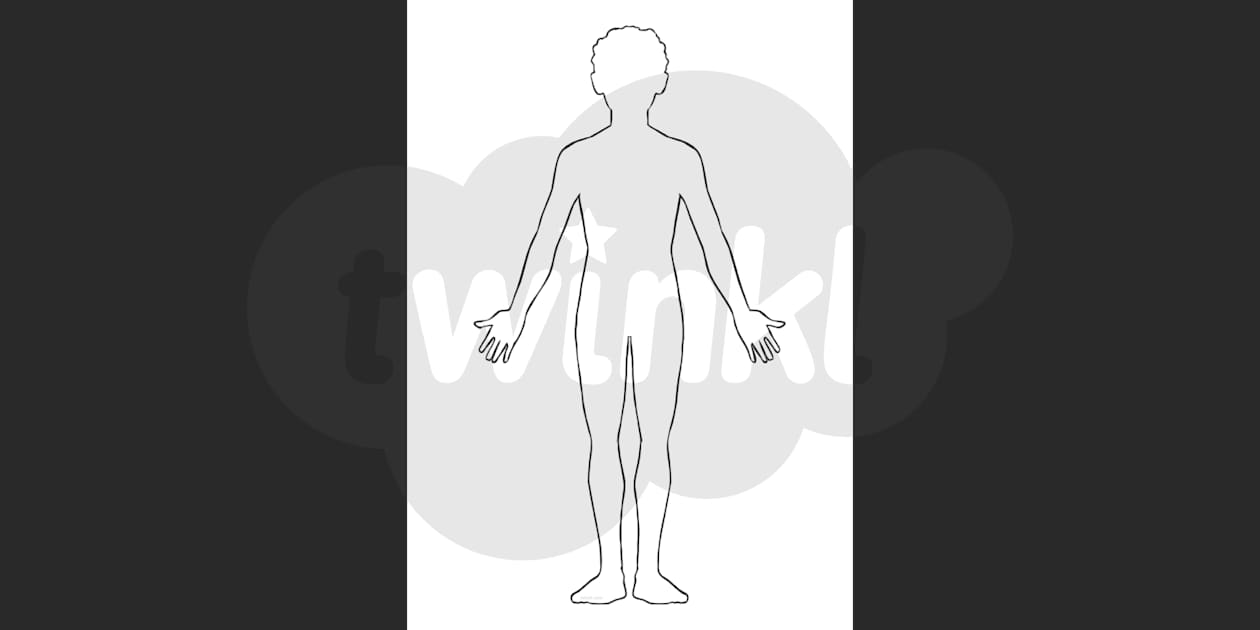 blank human template