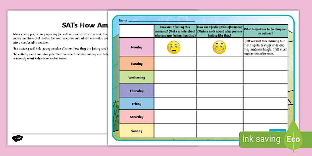 How Am I Feeling SATs Activity | Wellbeing | Twinkl Life