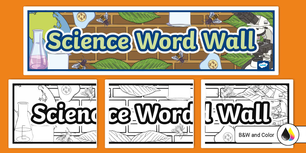 Science Word Wall Banner