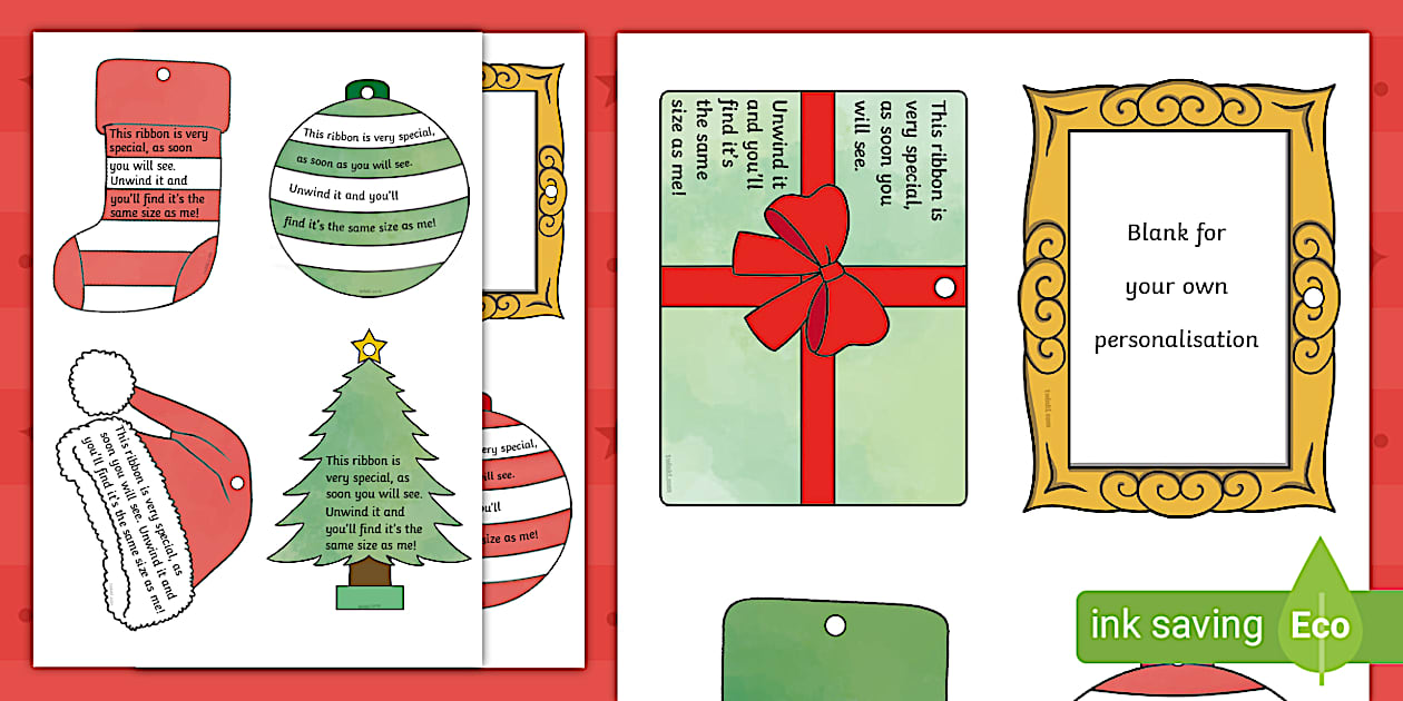 Childminder Ribbon Height Poem Template (teacher made)