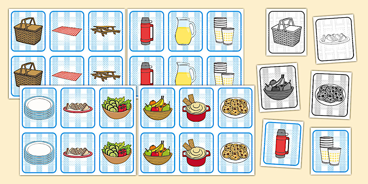 Picnic Snap Cards Activity