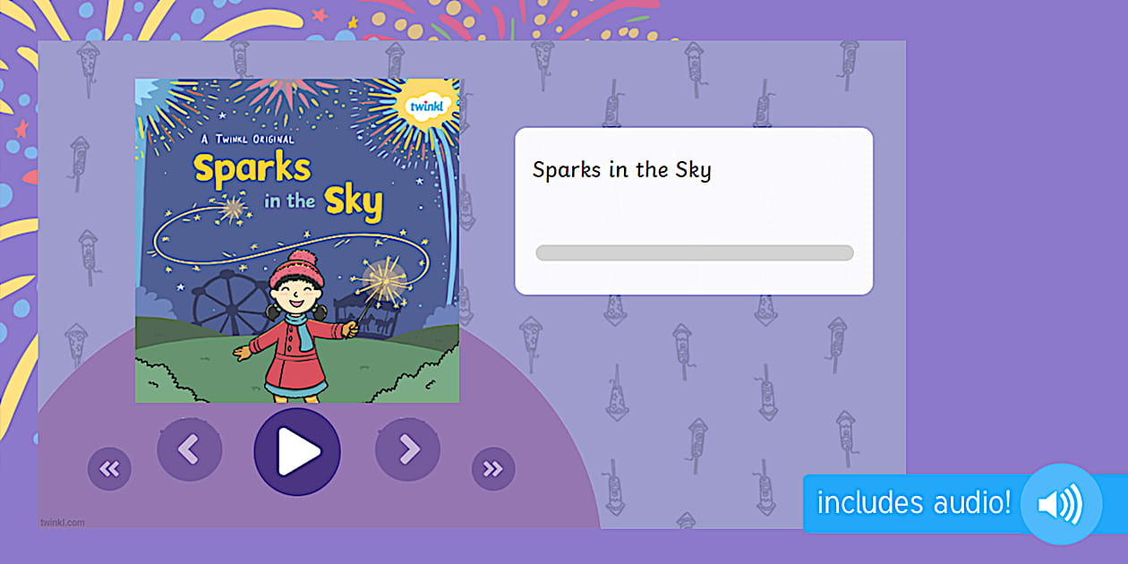 Sparks in the Sky Listen and Follow Audio Story - Twinkl
