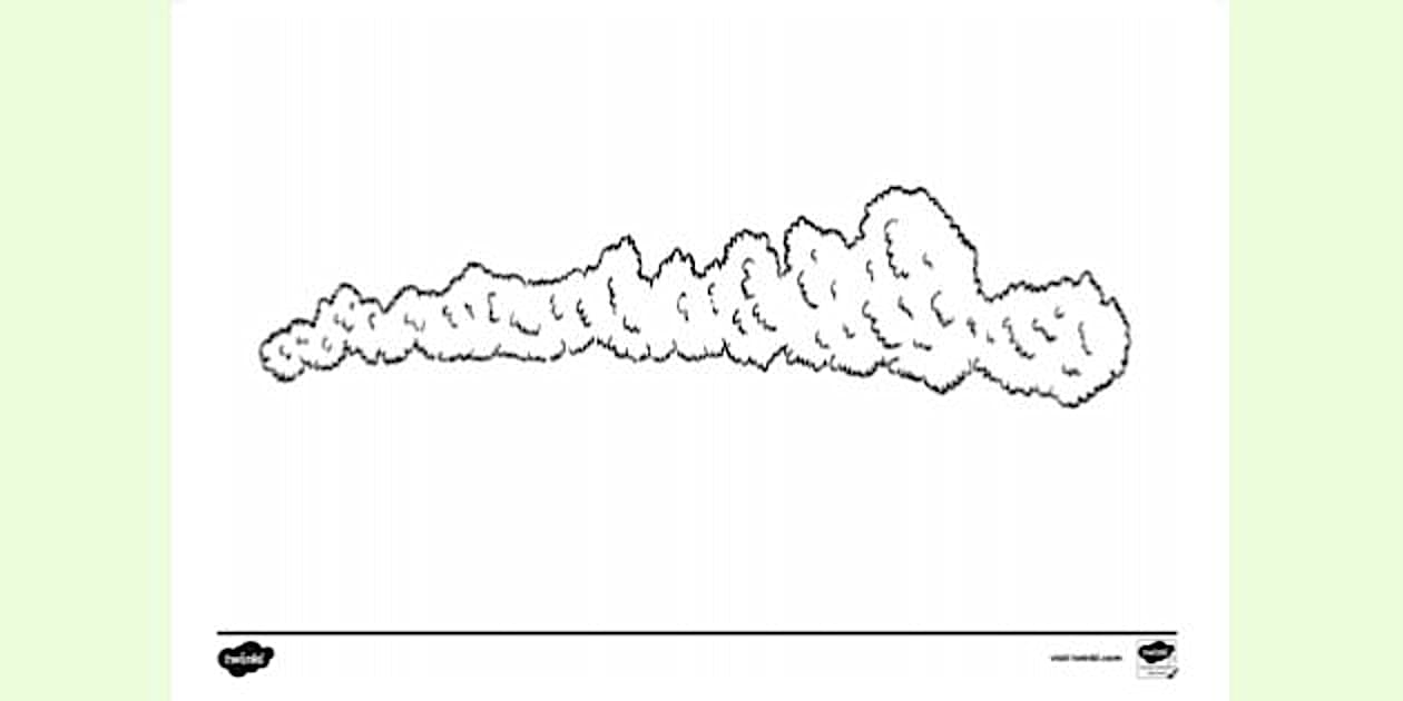 Bushes Colouring Sheet (teacher made) - Twinkl
