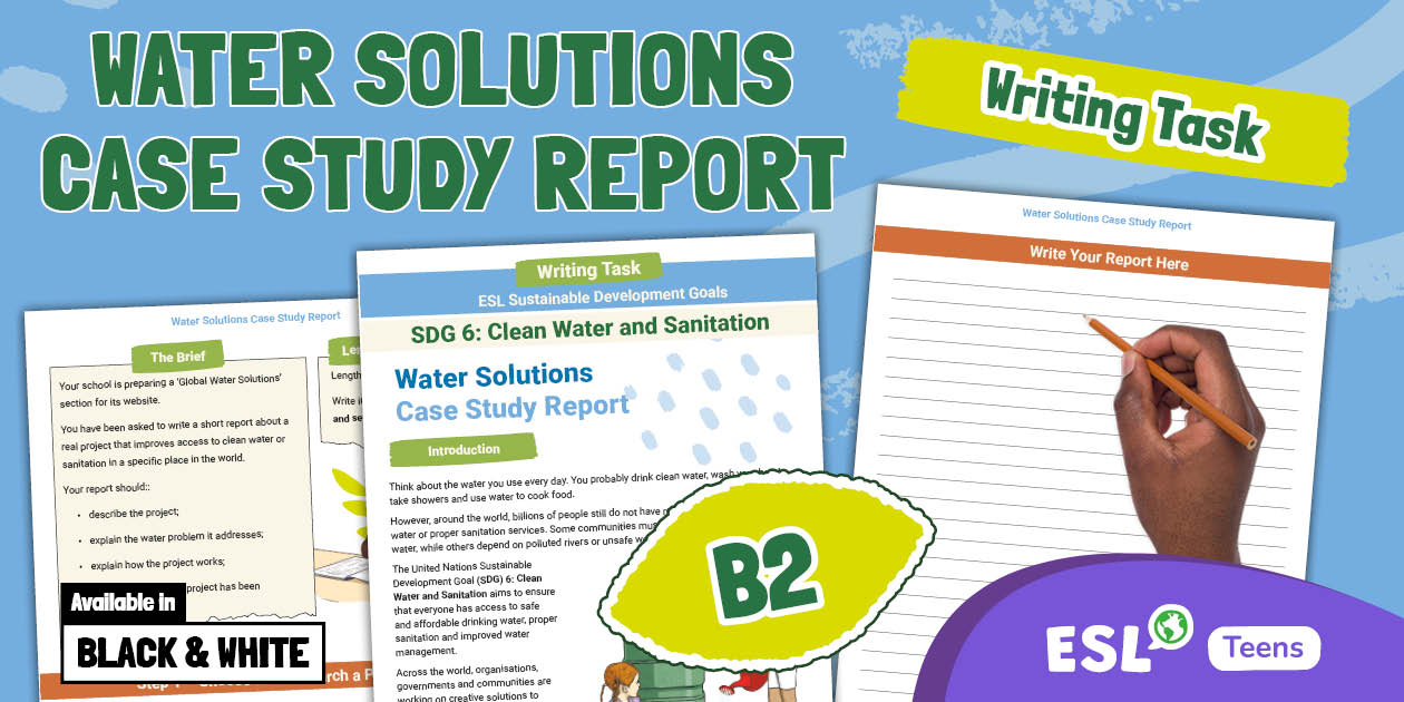 ESL SDG 6: Writing Task - Clean Water and Sanitation