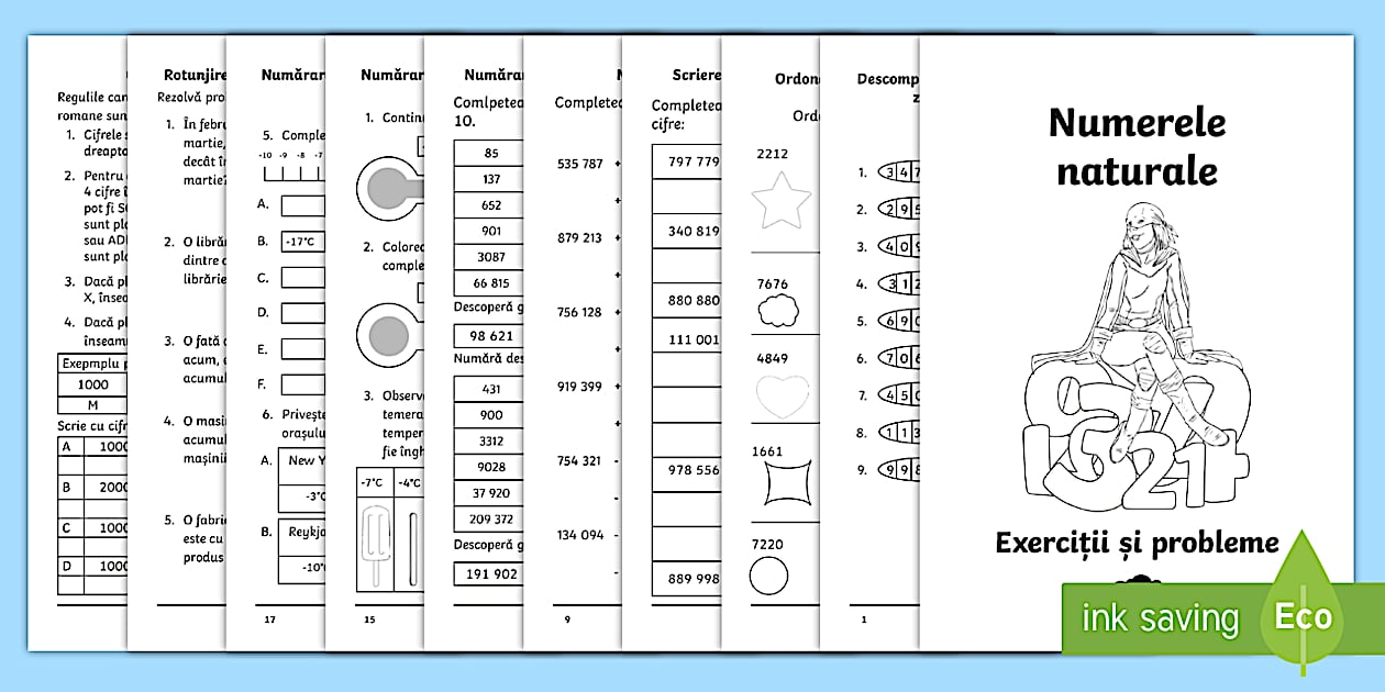 Numerele 1-1 000 000 – Broșură cu completare digitală
