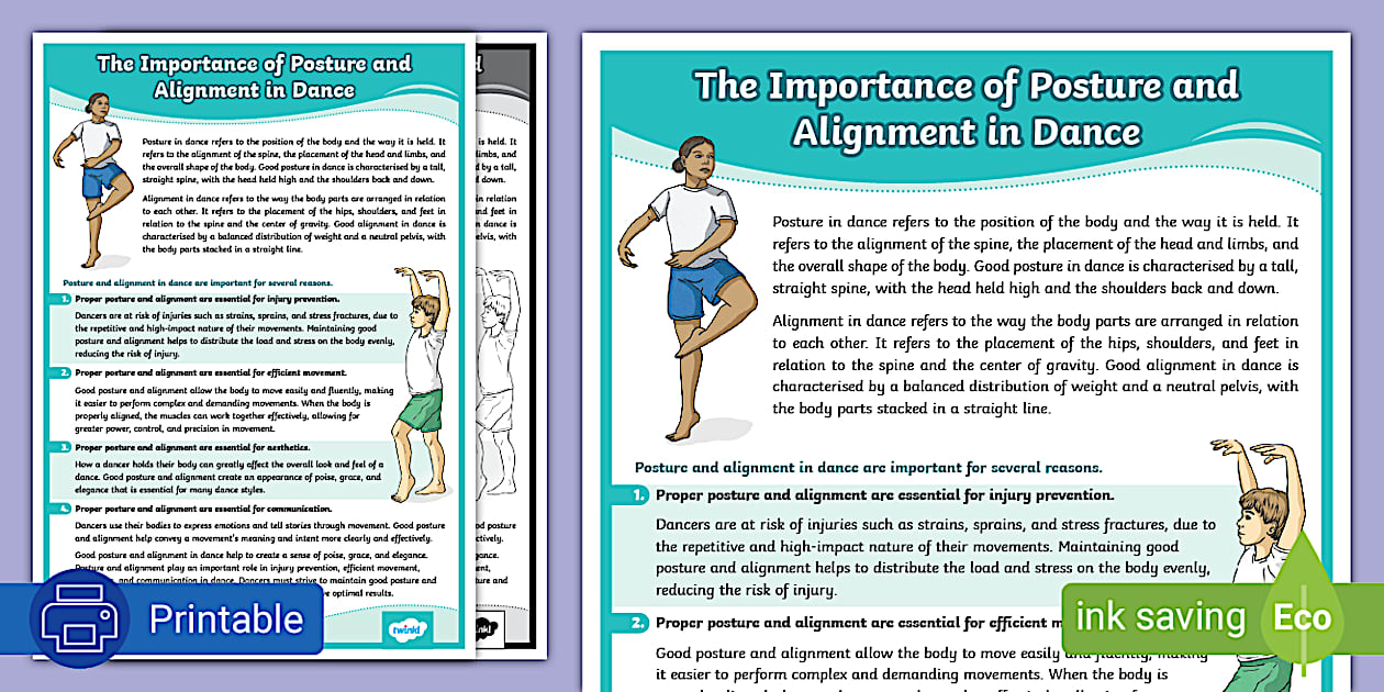 Image showcasing Importance of Posture and Alignment (teacher made) - Twinkl