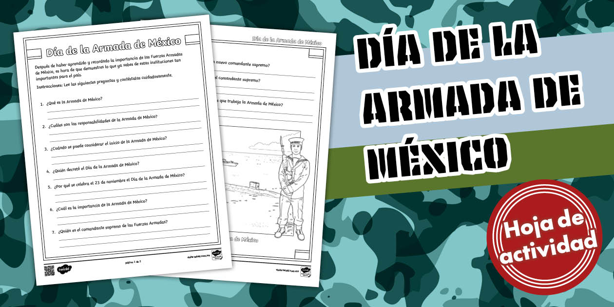 Hoja de actividad: Día de la Armada de México