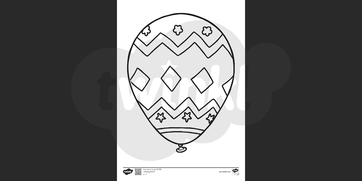 balloon drawing for kids pdf