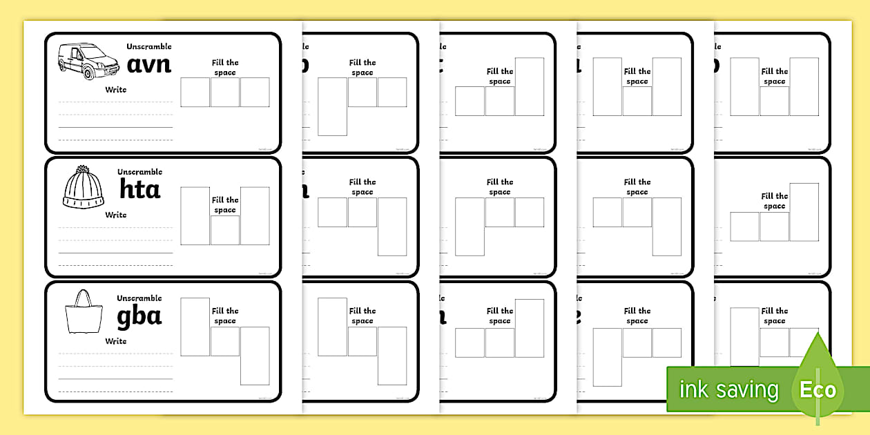 Editable CVC Spelling Cards (l'enseignant a fait) - Twinkl