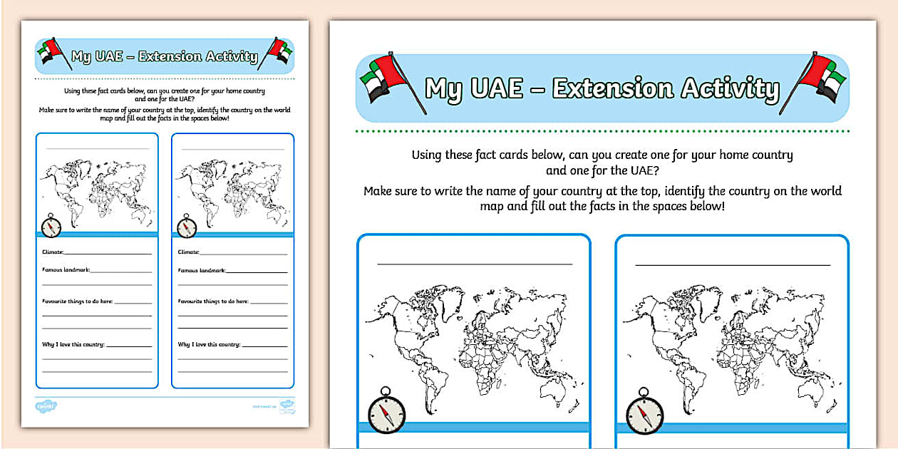 My UAE Extension Activity (teacher made) - Twinkl